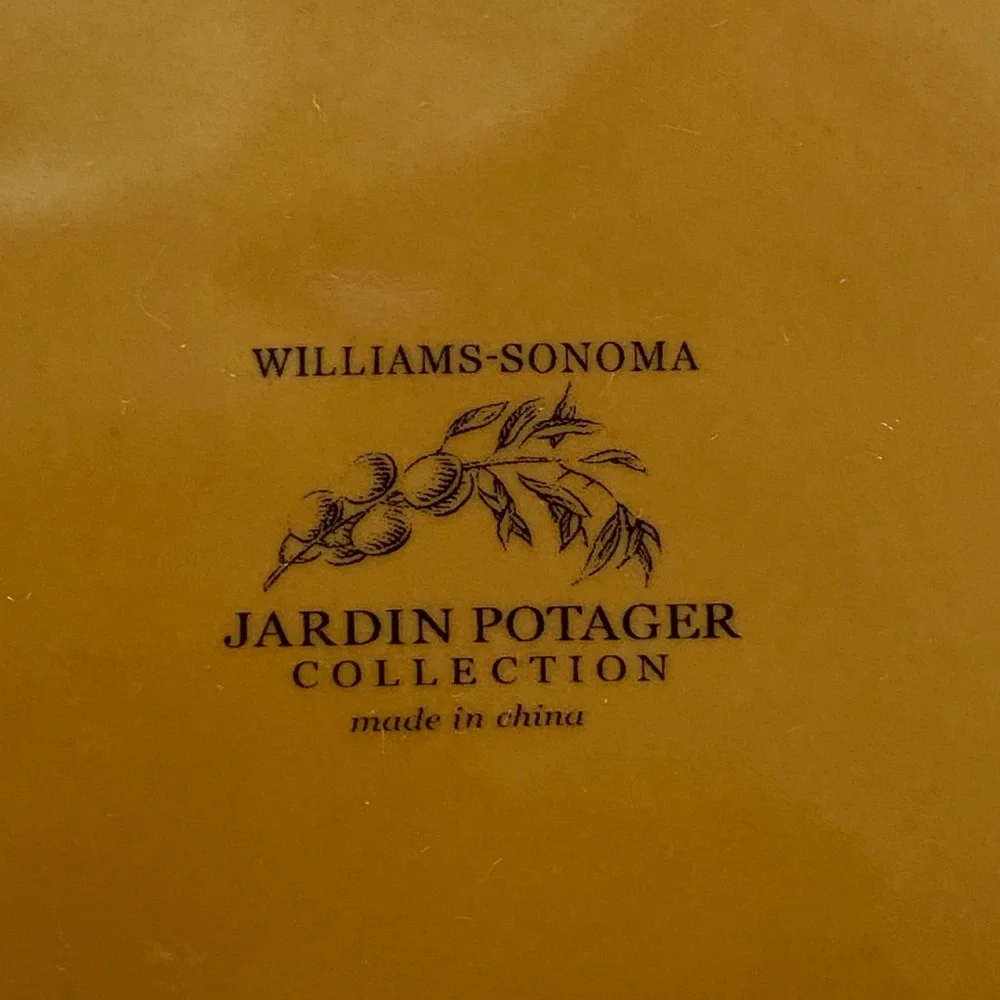 Williams Sonoma Jardin Potager Set Of 4 Hand Painted Vegetable Dipping Bowls